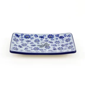 Tacka ceramiczna C27 18/12 cm<br> 1443X Ważka w kwiatach